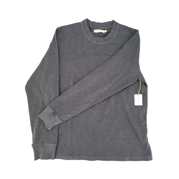 AE77 American Eagle Mens Medium Long Sleeve Crew Neck Shirt Gray Vintage Casual - Picture 2 of 5